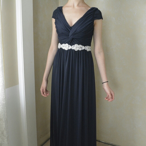 David's Bridal Navy Gown - Picture 8 of 8
